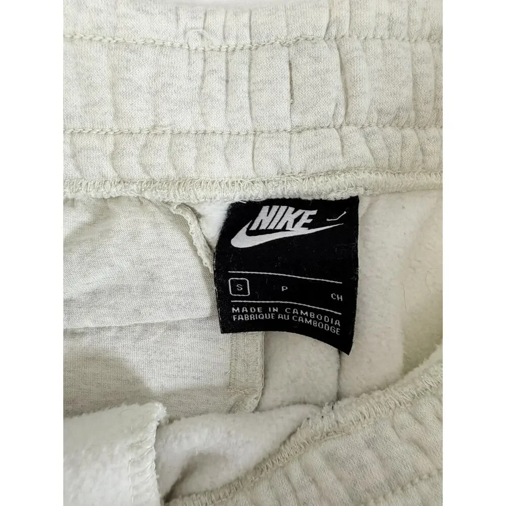 Nike Sportswear Joggers Mens Small Gray Black Colorblock Swoosh Sweatpants